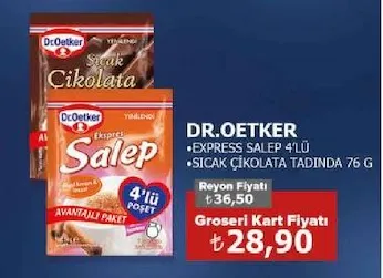 Dr.Oetker Express Salep 4'Lü