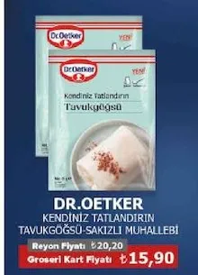 Dr.Oetker Kendiniz Tatlandırın Tavukgöğsü-Sakızlı Muhallebi
