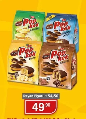 Eti Pop Kek Mini 100 G Çeşitleri