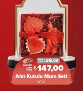 Alm Kutulu Mum Seti (Ad)