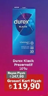 Durex Klasik Prezervatif 10'Lu