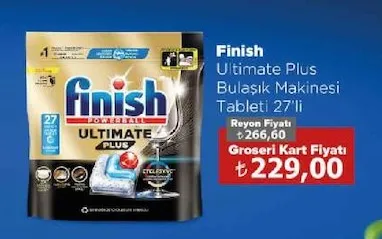Finish Ultimate Plus Bulaşık Makinesi Tableti 27'Li