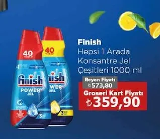 Finish Hepsi 1 Arada Konsantre Jel Çeşitleri 1000 Ml