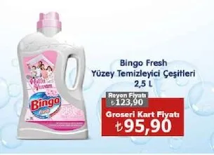 Bingo Fresh Yüzey Temizleyici Çeşitleri 2,5 L