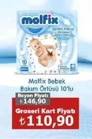 Molfix Bebek Bakım Örtüsü 10'Lu