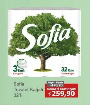 Sofia Tuvalet Kağıdı 32'Li