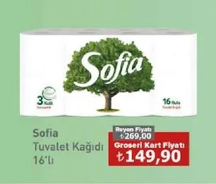 Sofia Tuvalet Kağıdı 16'Lı