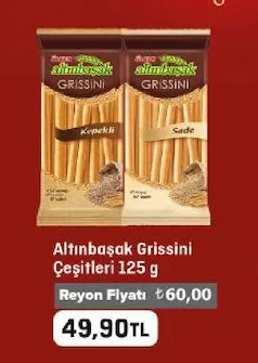 Altınbaşak Grissini Çeşitleri 125 G