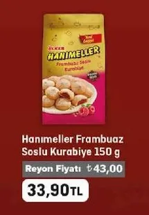 Hanımeller Frambuaz Soslu Kurabiye 150 G