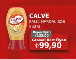 Calve Ballı Hardal Sos 260 G