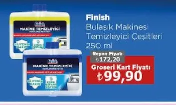 Finish Bulaşık Makinesi Temizleyici Çeşitleri 250 Ml