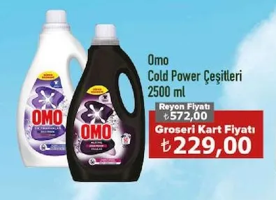 Omo Cold Power Çeşitleri 2500 Ml