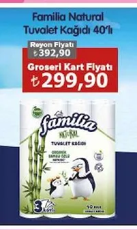 Familia Natural Tuvalet Kağıdı 40'Lı