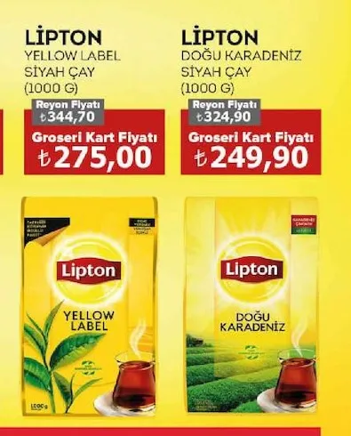 Lipton Yellow Label Siyah Çay (1000 G)