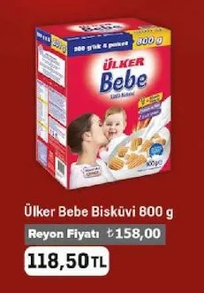 Ülker Bebe Bisküvi 800 G