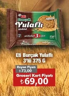 Eti Burçak Yulaflı 3'Lü 375 G
