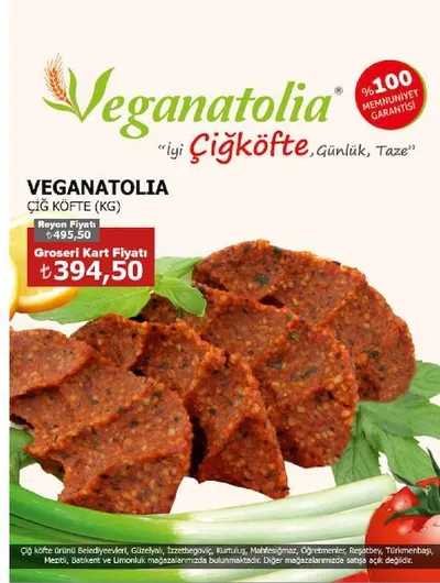 Veganatolia Çiğ Köfte (Kg)