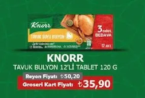 Knorr Tavuk Bulyon 12'Li Tablet 120 G