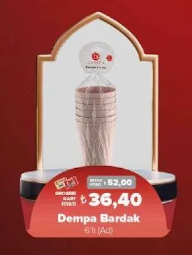 Dempa Bardak 6'Lı (Ad)