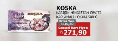 Koska Karışık Hindistan Cevizi Kaplamalı Lokum 500 G