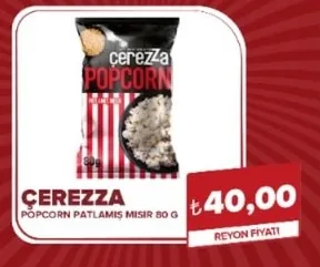 Cerezza Popcorn Patlamış Mısır 80 G