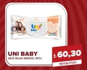 Uni Baby Aile Islak Mendil 90'Li
