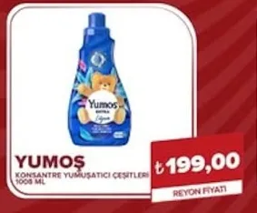 Yumoş Konsantre Yumuşatıcı Çeşitleri 1008 Ml