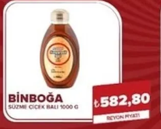 Binboğa Süzme Çiçek Balı 1000 G