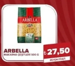 Arbella Makarna Çeşitleri 500 G