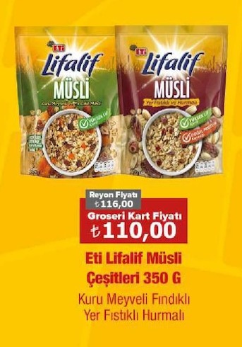 Eti Lifalif Müslı Çeşitleri 350 G