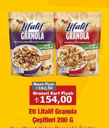 Eti Lifalif Granola Çeşitleri 200 G