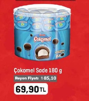 Eti Çokomel Sade 180 G