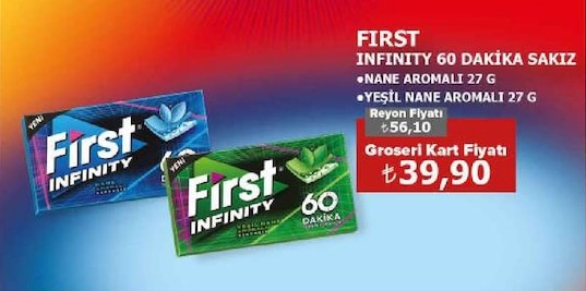 First Infinity 60 Dakika Sakız