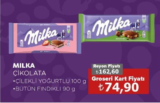 Milka Çikolata Çilekli Yoğurtlu 100 G