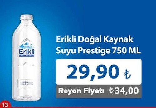 Erikli Doğal Kaynak Suyu Prestige 750 Ml
