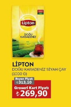 Lipton Doğu Karadeniz Siyah Çay (1000 G)