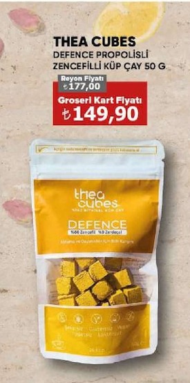 Thea Cubes Defence Propolisli Zencefilli Küp Çay 50 G