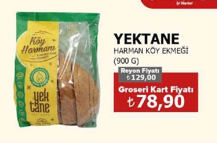 Yektane Harman Köy Ekmeği 900 G