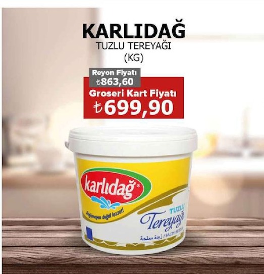Karlıdağ Tuzlu Tereyağı (Kg)