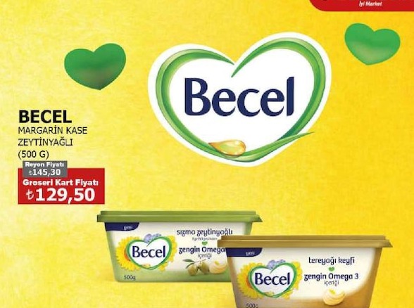 Becel Margarin Kase Zeytinyağlı (500 G)