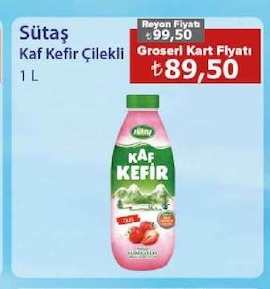 Sütaş Kaf Kefir Çilekli 1 L