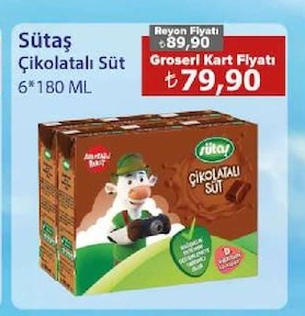 Sütaş Çikolatalı Süt 6*180 Ml