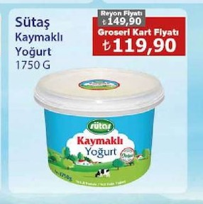 Sütaş Kaymaklı Yoğurt 1750 G