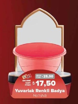 Yuvarlak Renkli Badya