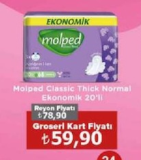 Molped Classic Thick Normal Ekonomik 20'Li