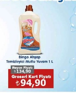 Bingo Ahşap Temizleyici Mutlu Yuvam 1 L