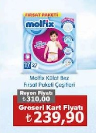 Molfix Külot Bez Fırsat Paketi Çeşitleri