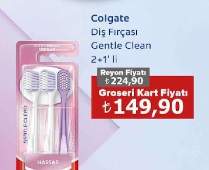 Colgate Diş Fırçası Gentle Clean 2+1' Li