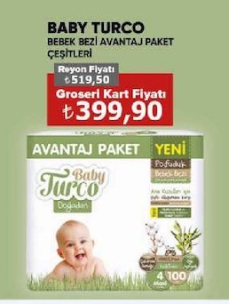 Baby Turco Bebek Bezi Avantaj Paket Çeşitleri