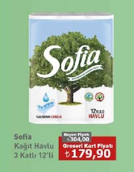 Sofia Kağıt Havlu 3 Katlı 12'Li